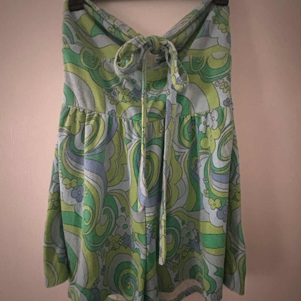 Retro Patterned Women's Romper